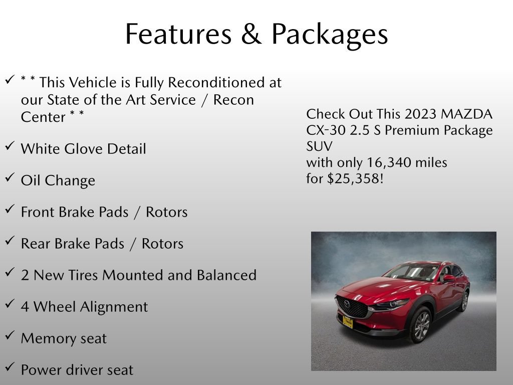 Certified 2023 MAZDA CX-30 AWD 2.5 S w/ Premium Package image 4