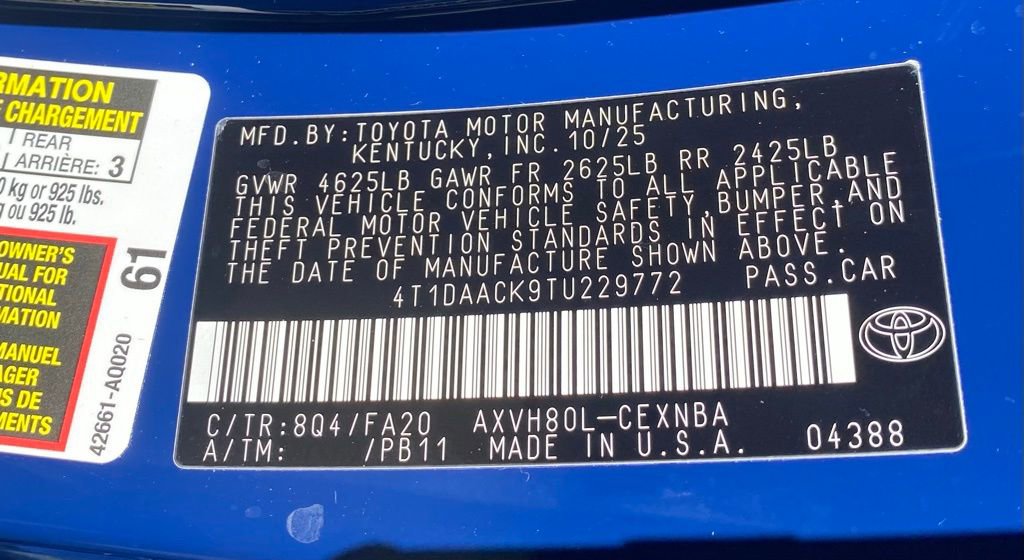 New 2026 Toyota Camry LE image 19