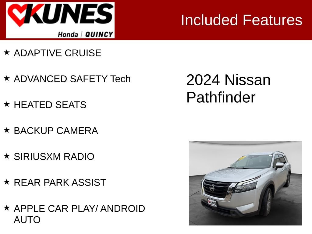 Used 2024 Nissan Pathfinder SV FWD image 2
