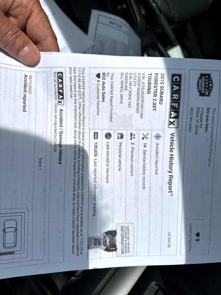 Used 2015 Subaru Forester 2.0XT Touring image 11