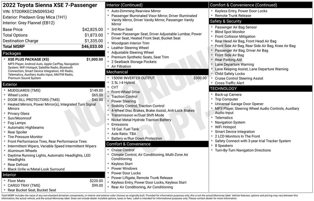 Used 2022 Toyota Sienna XSE w/ XSE Plus Package FWD image 38