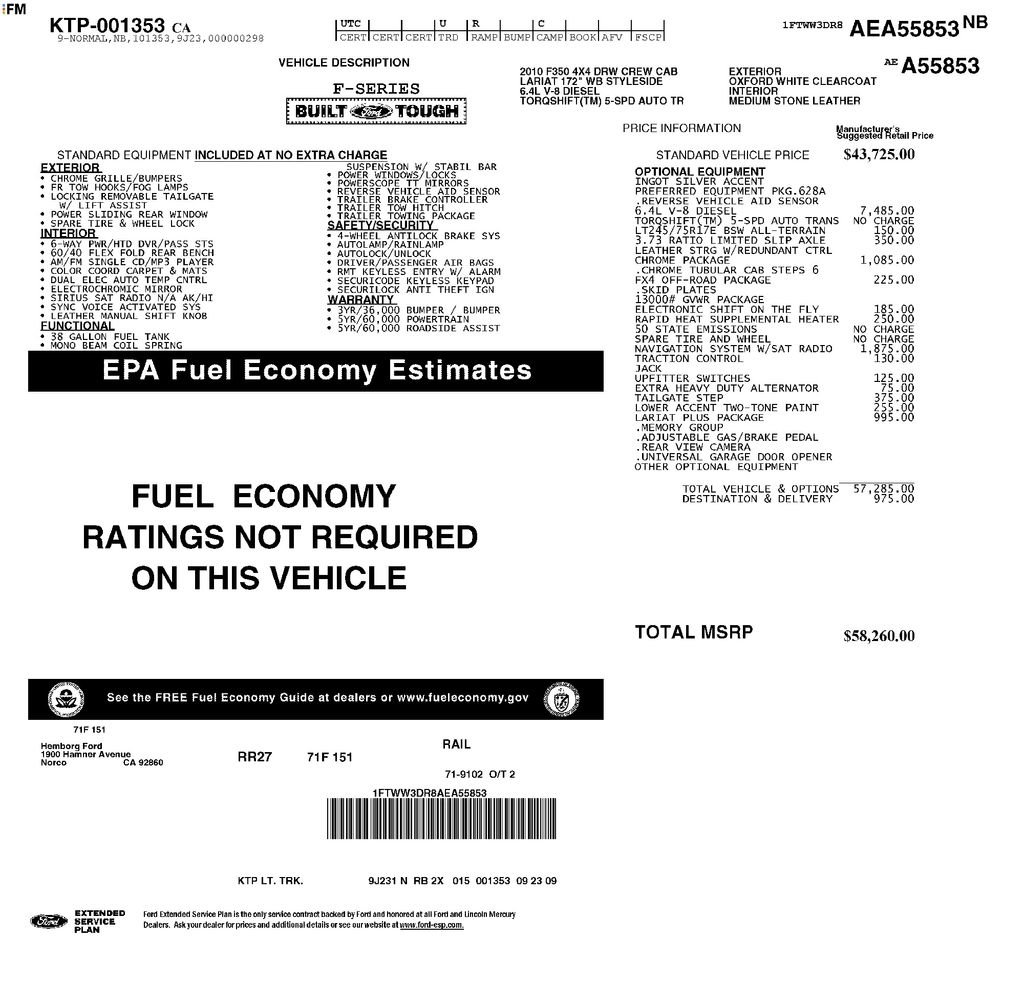 Used 2010 Ford F350 Lariat image 2