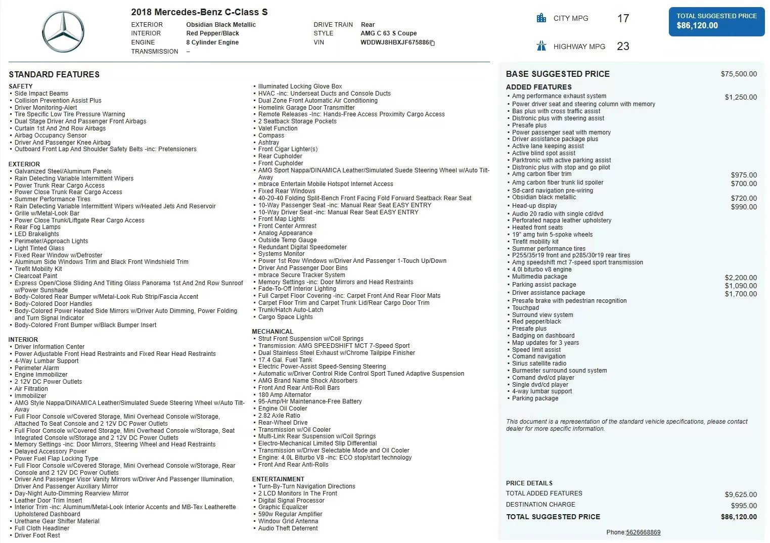 Used 2018 Mercedes-Benz C 63 AMG S image 27