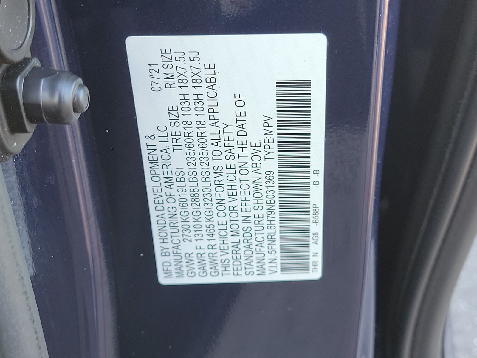 Used 2022 Honda Odyssey EX-L image 33