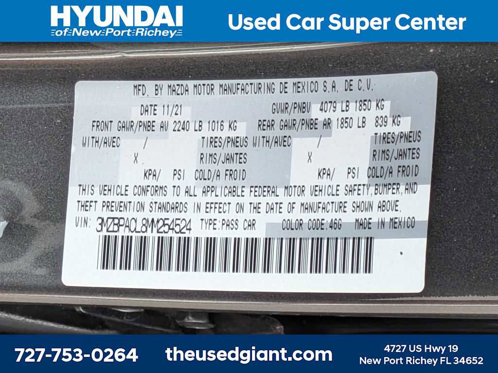 Used 2021 MAZDA MAZDA3 s FWD image 40