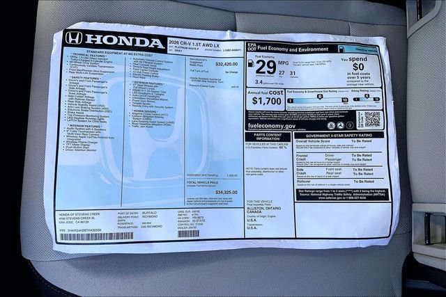 New 2026 Honda CR-V LX image 14
