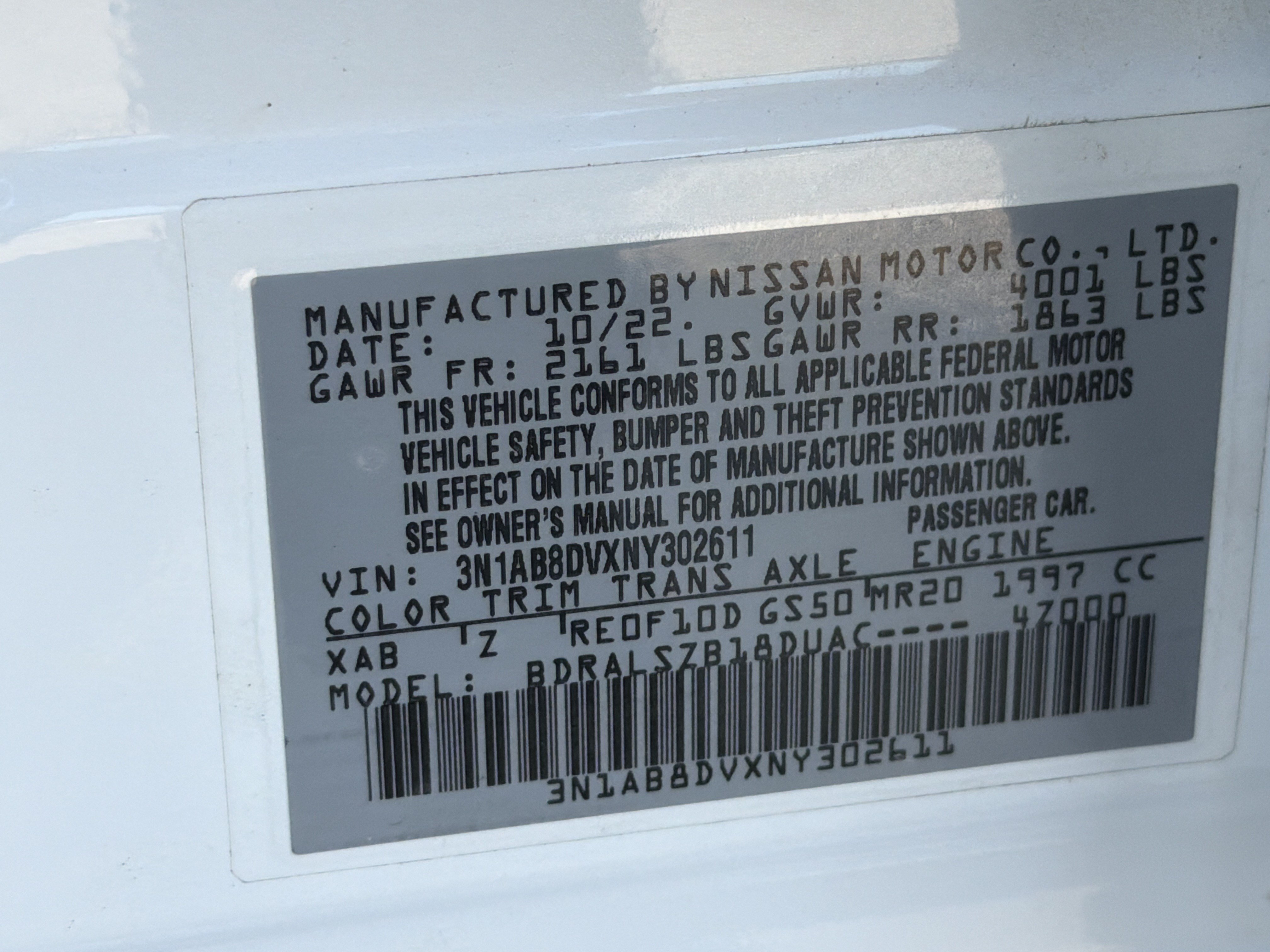Used 2022 Nissan Sentra SR w/ SR Premium Package FWD image 34