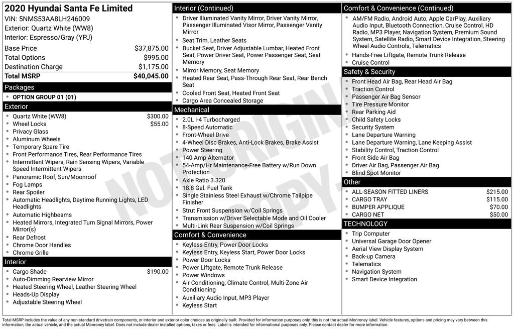 Used 2020 Hyundai Santa Fe Limited image 4