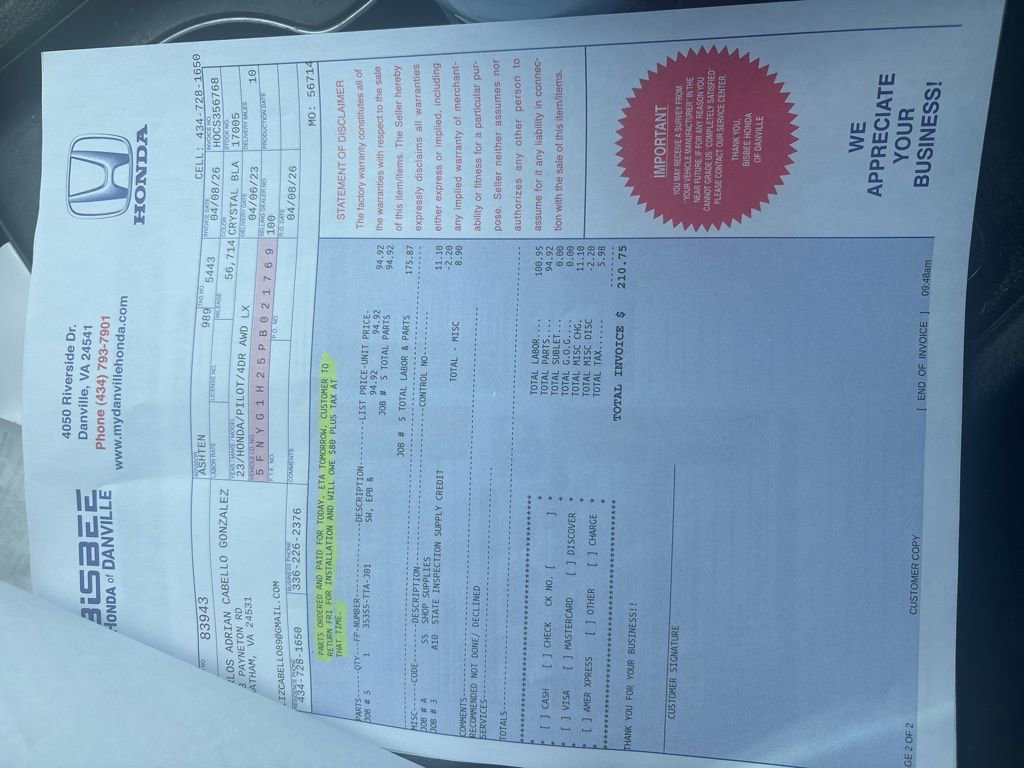 Certified 2023 Honda Pilot LX image 21