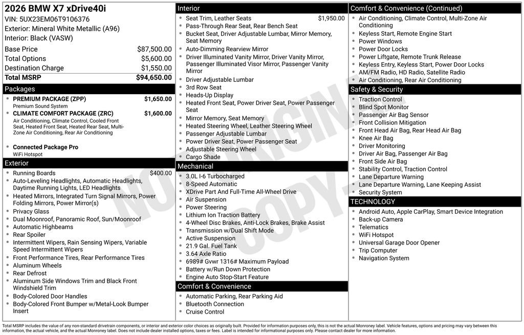 Used 2026 BMW X7 xDrive40i image 2