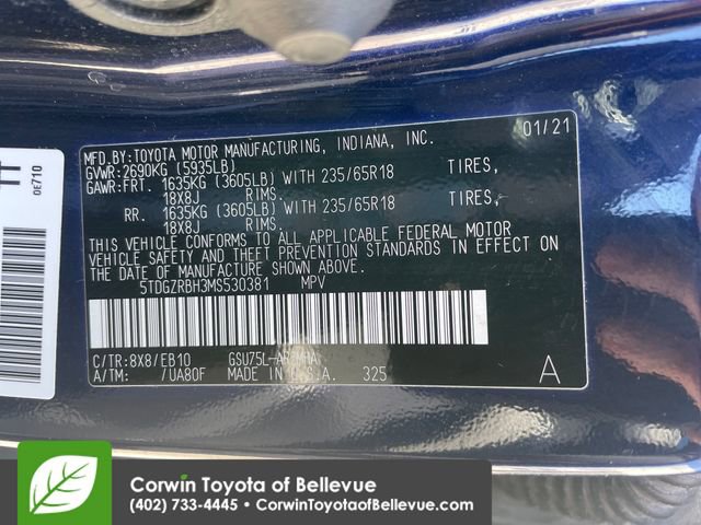 Used 2021 Toyota Highlander XLE AWD/4WD image 23
