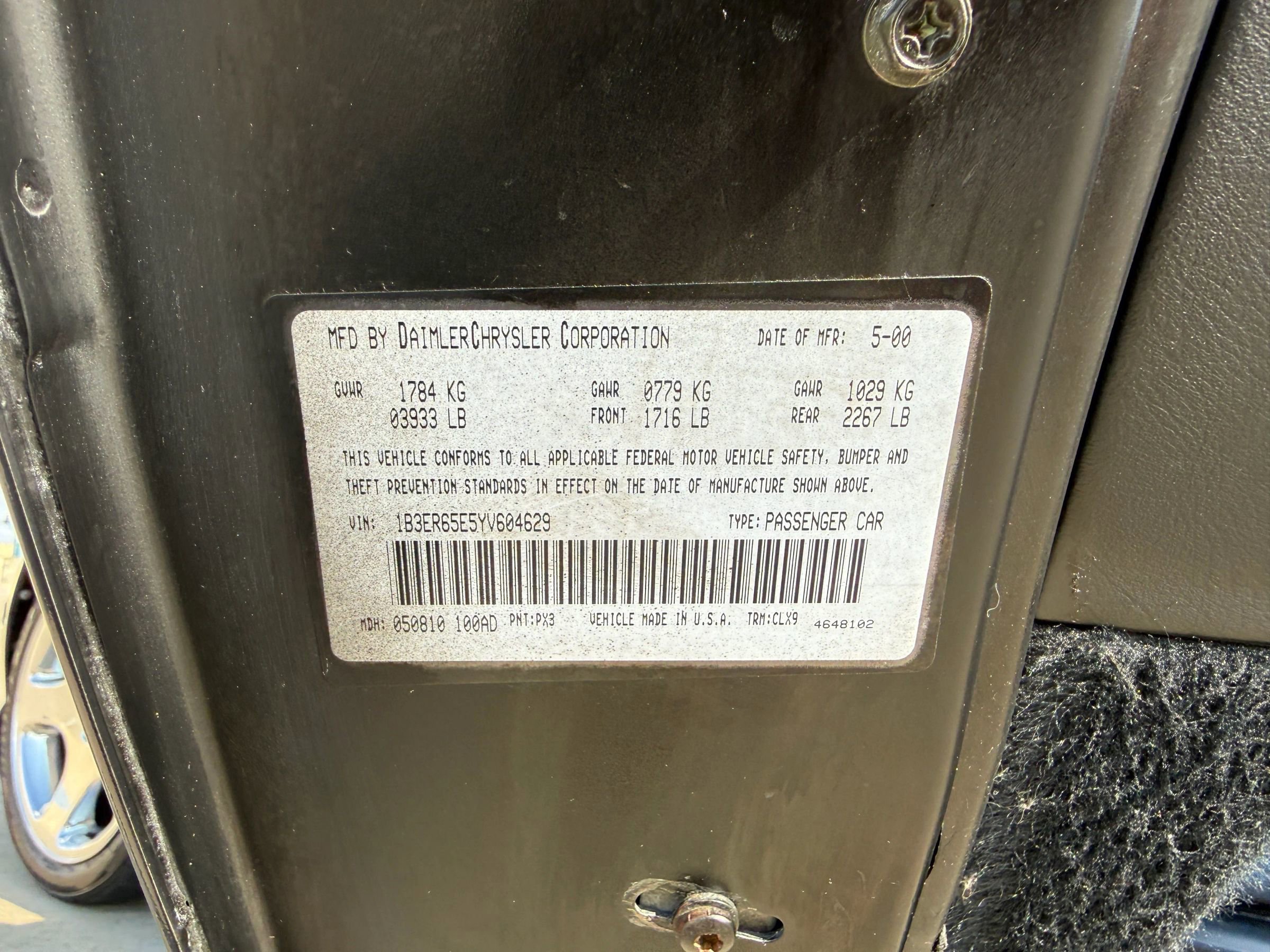 Used 2000 Dodge Viper RT/10 image 80