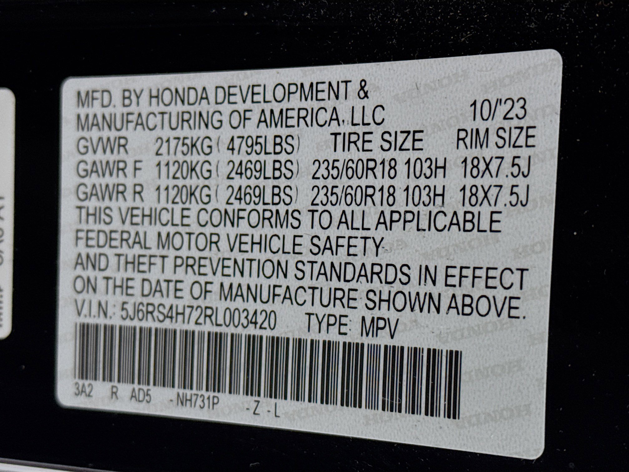 Certified 2024 Honda CR-V EX-L image 31