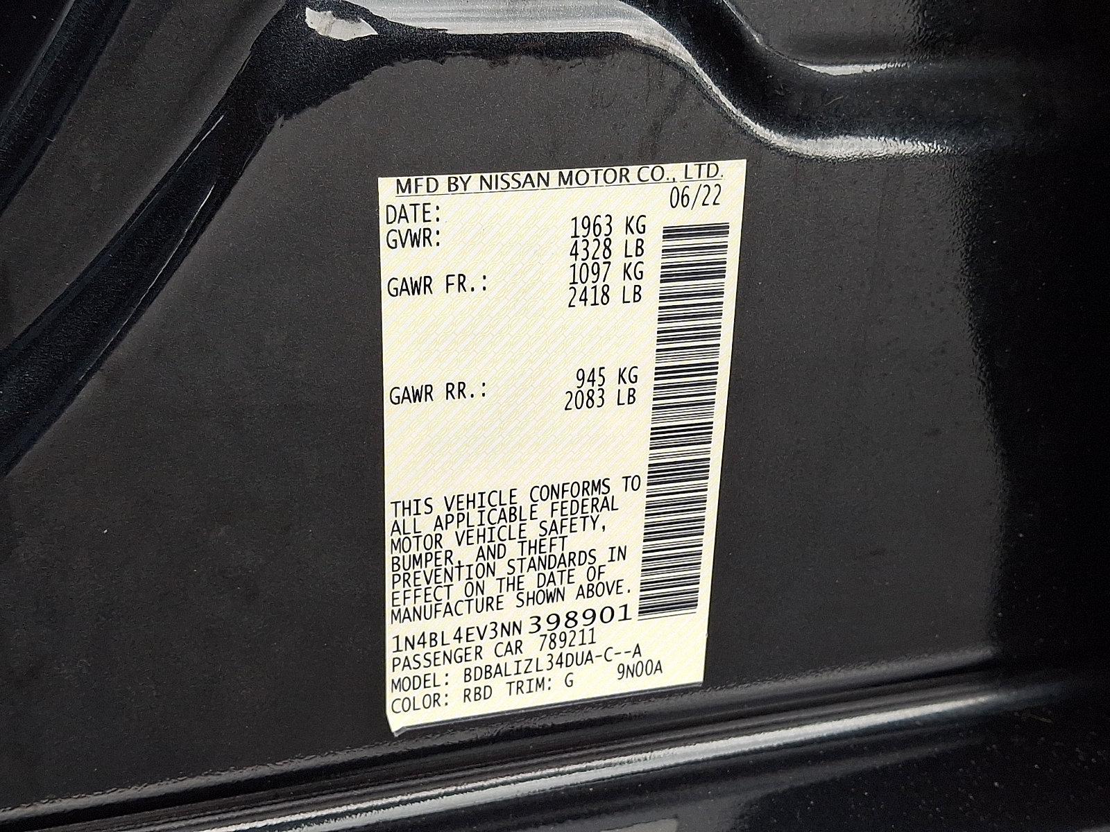 Certified 2022 Nissan Altima 2.5 SL FWD image 28