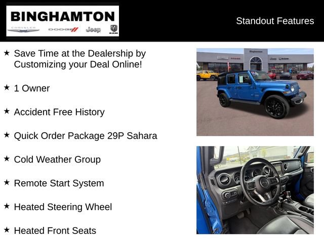 Used 2023 Jeep Wrangler Unlimited Sahara w/ Cold Weather Group AWD/4WD image 5