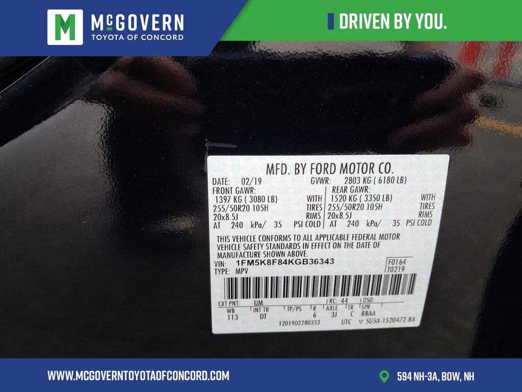 Used 2019 Ford Explorer Limited w/ Limited Luxury Package AWD/4WD image 32