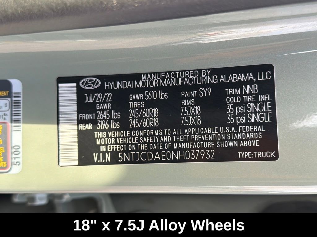 Used 2022 Hyundai Santa Cruz SEL w/ Activity Package image 32