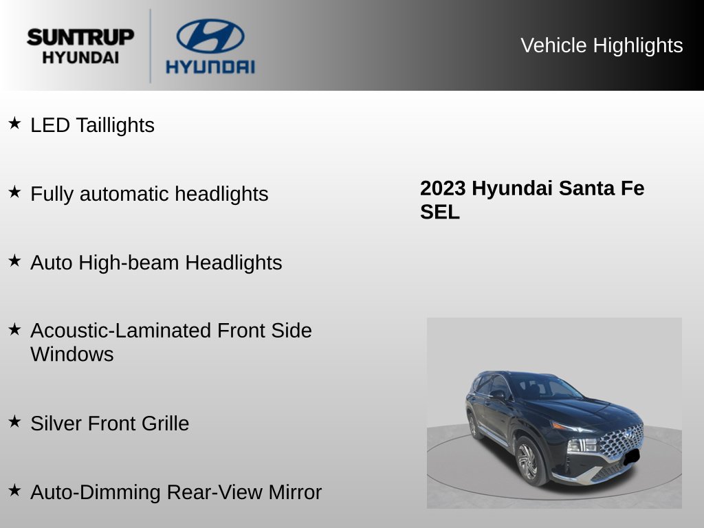 Used 2023 Hyundai Santa Fe SEL w/ Premium Package FWD image 23