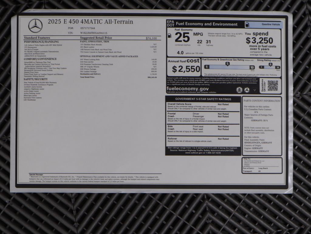 Used 2025 Mercedes-Benz E 450 4MATIC All-Terrain Wagon image 9