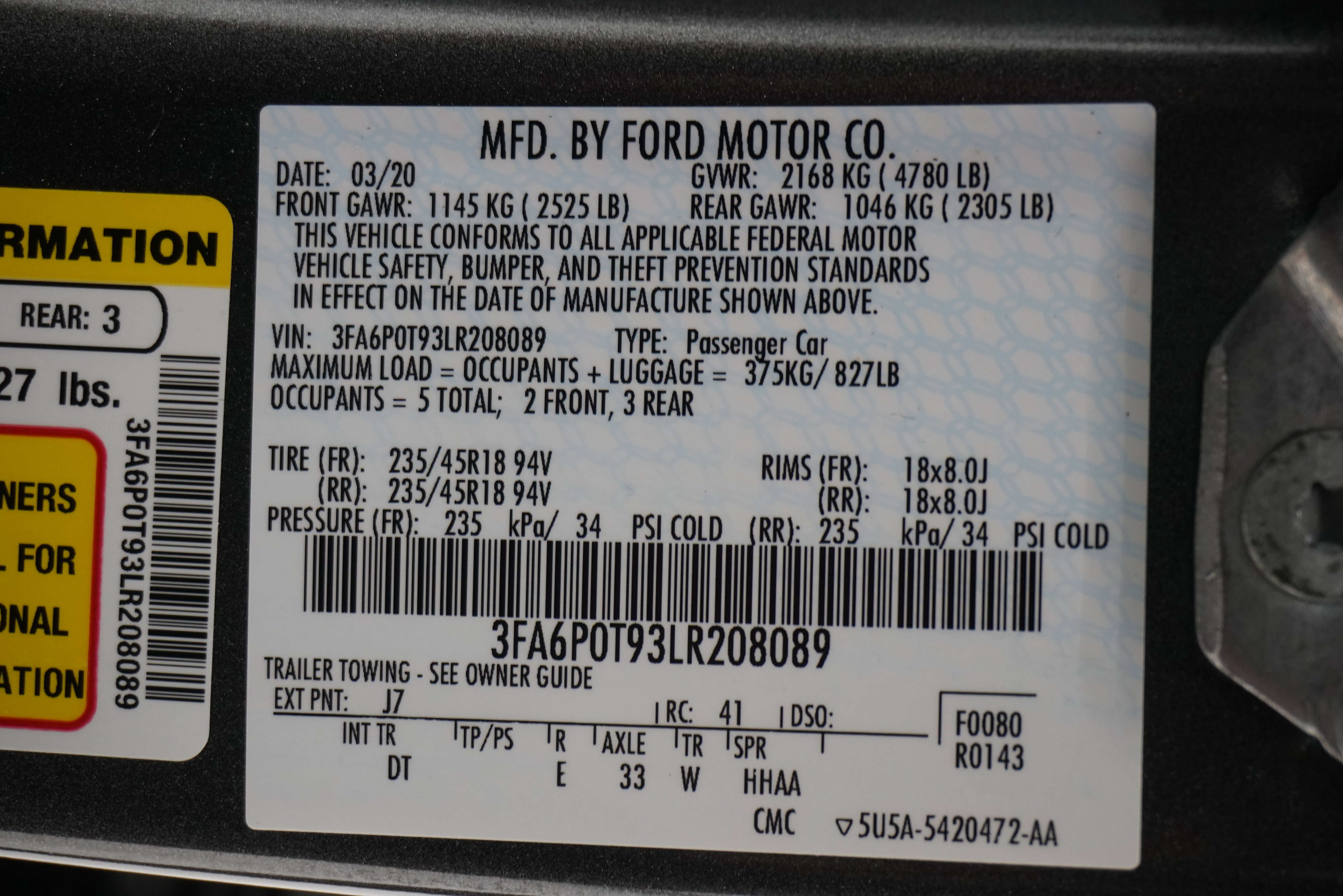 Used 2020 Ford Fusion SE image 26