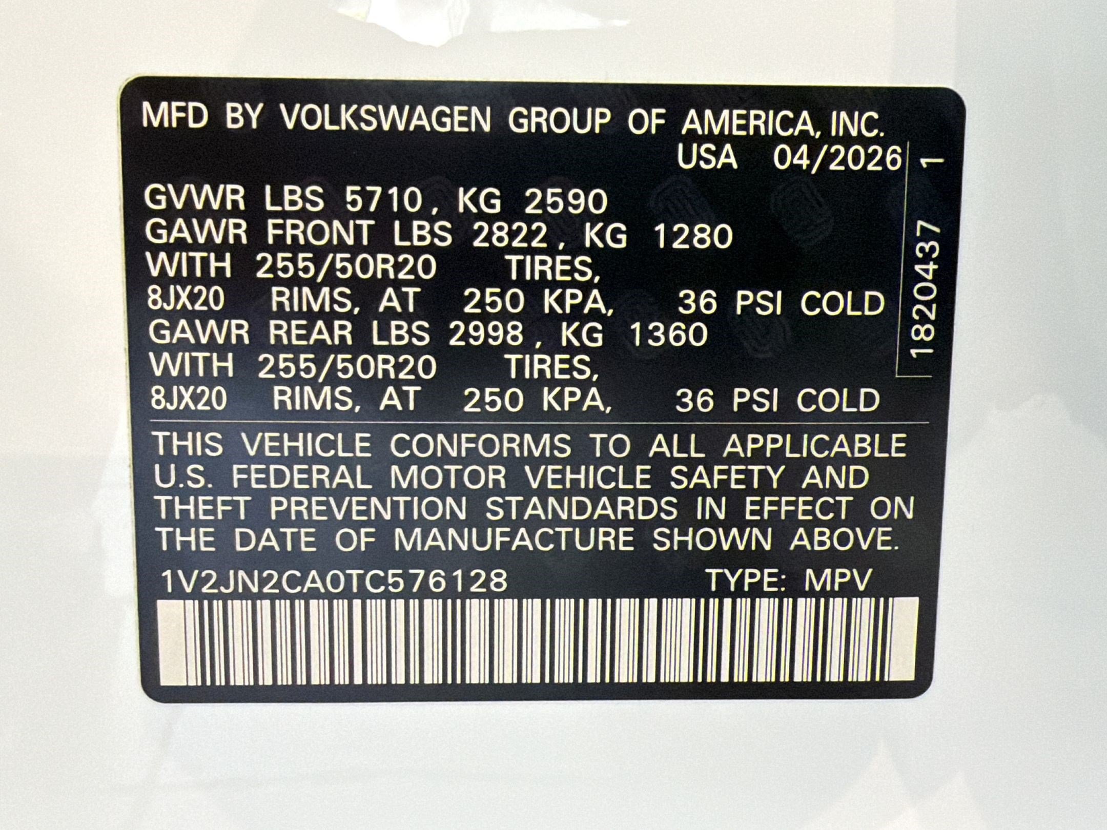 New 2026 Volkswagen Atlas SE FWD image 20