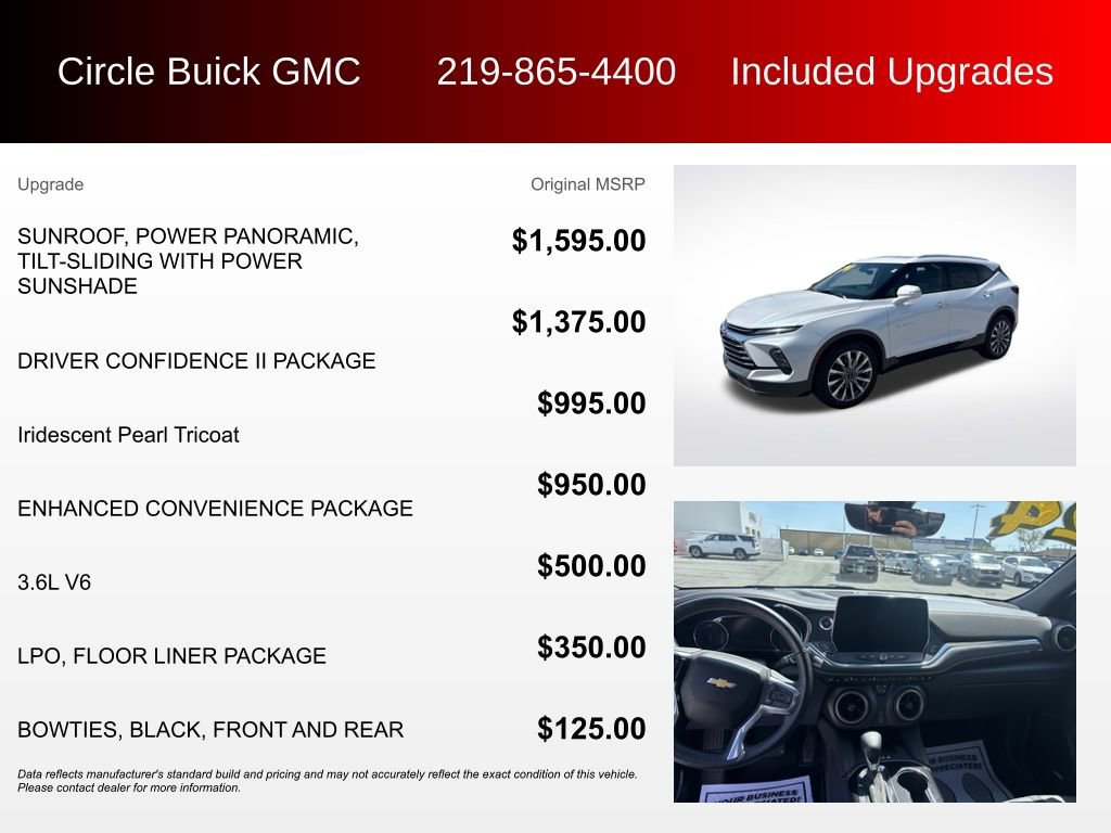 Used 2024 Chevrolet Blazer Premier w/ Driver Confidence II Package image 3