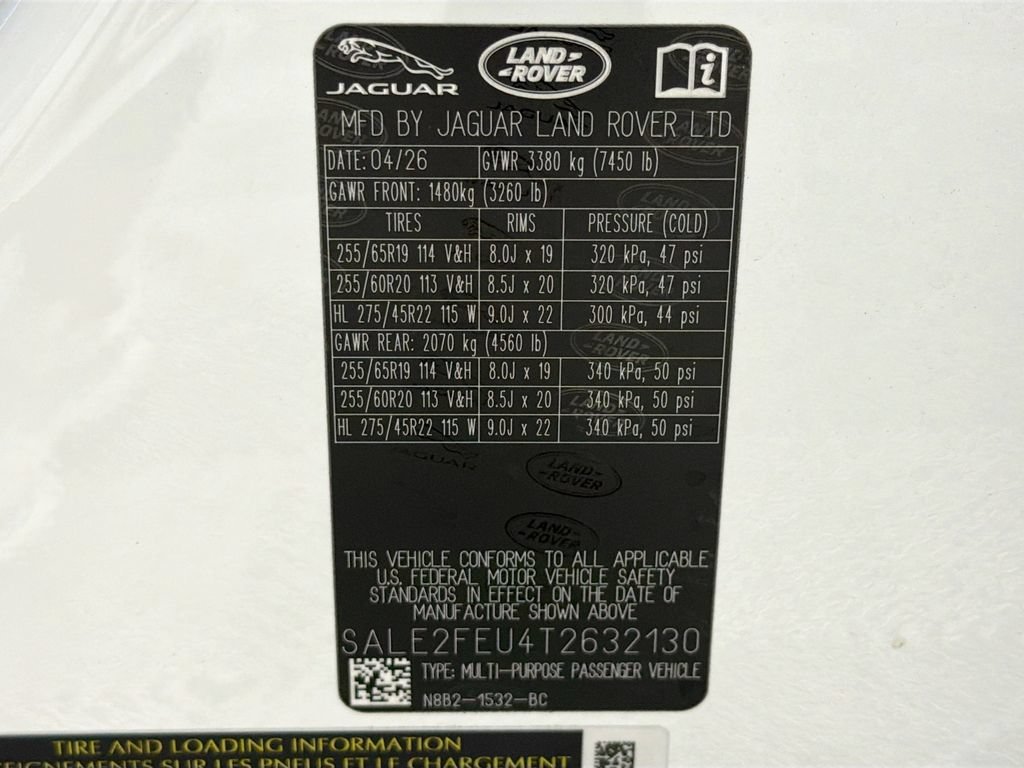 New 2026 Land Rover Defender 130 X-Dynamic SE AWD/4WD image 34