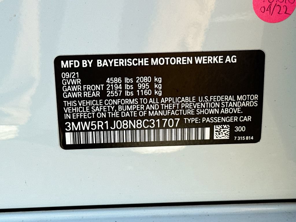 Used 2022 BMW 330i Sedan w/ Premium Package RWD image 36