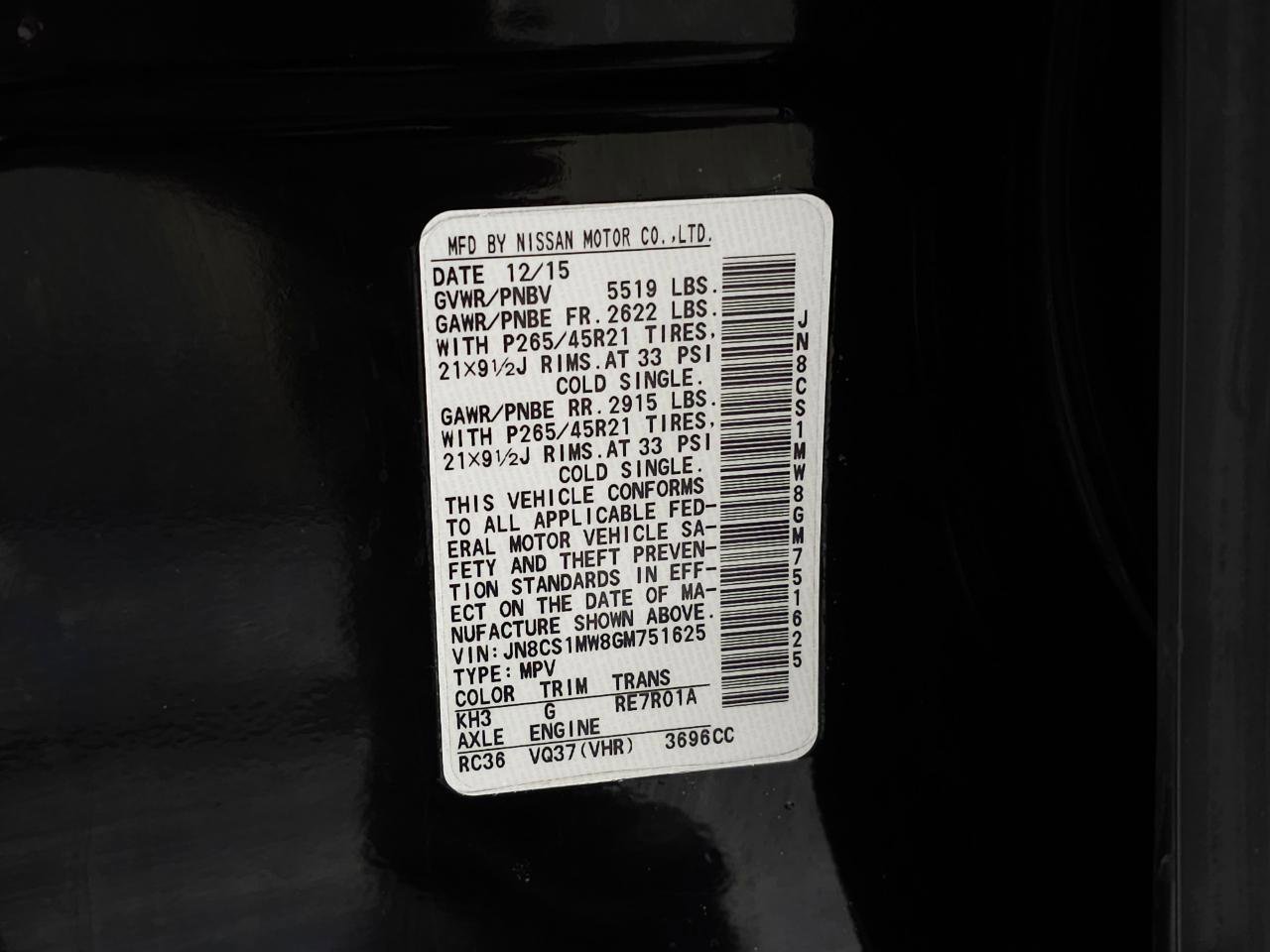 Used 2016 INFINITI QX70 AWD w/ Premium Package image 37