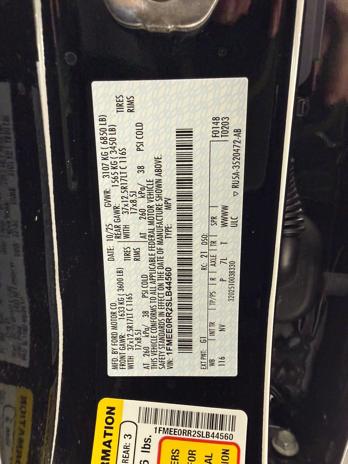 New 2025 Ford Bronco Raptor w/ Interior Carbon Fiber Pack image 8