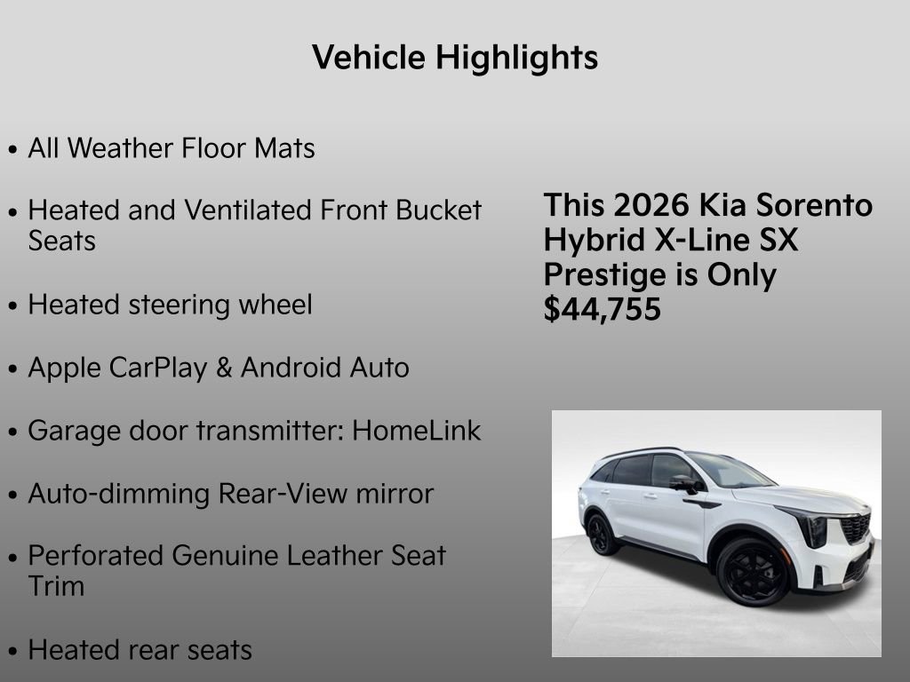 New 2026 Kia Sorento SX Prestige image 10