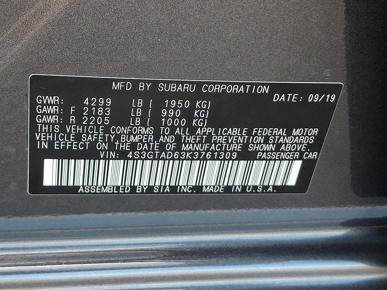 Used 2019 Subaru Impreza 2.0i Premium w/ Eyesight & BSD/Rcta & SRF AWD/4WD image 26