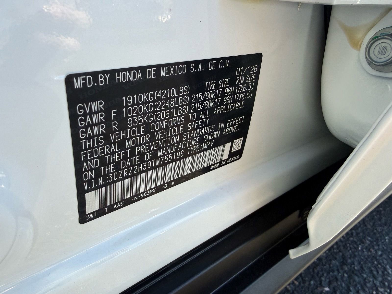 New 2026 Honda HR-V LX image 34