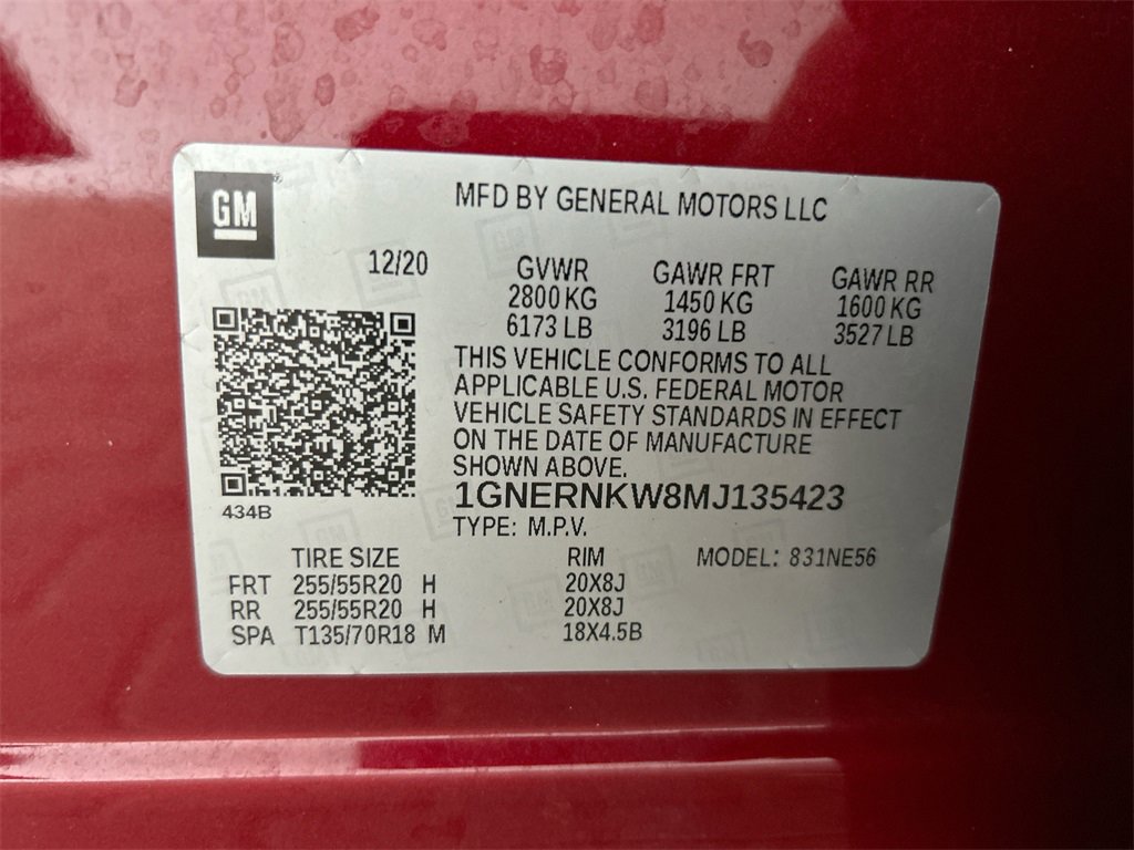 Used 2021 Chevrolet Traverse High Country w/ LPO, Floor Liner Package image 54