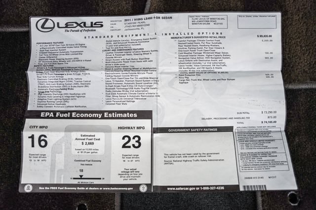 Used 2011 Lexus LS 460 AWD w/ Comfort Pkg image 42