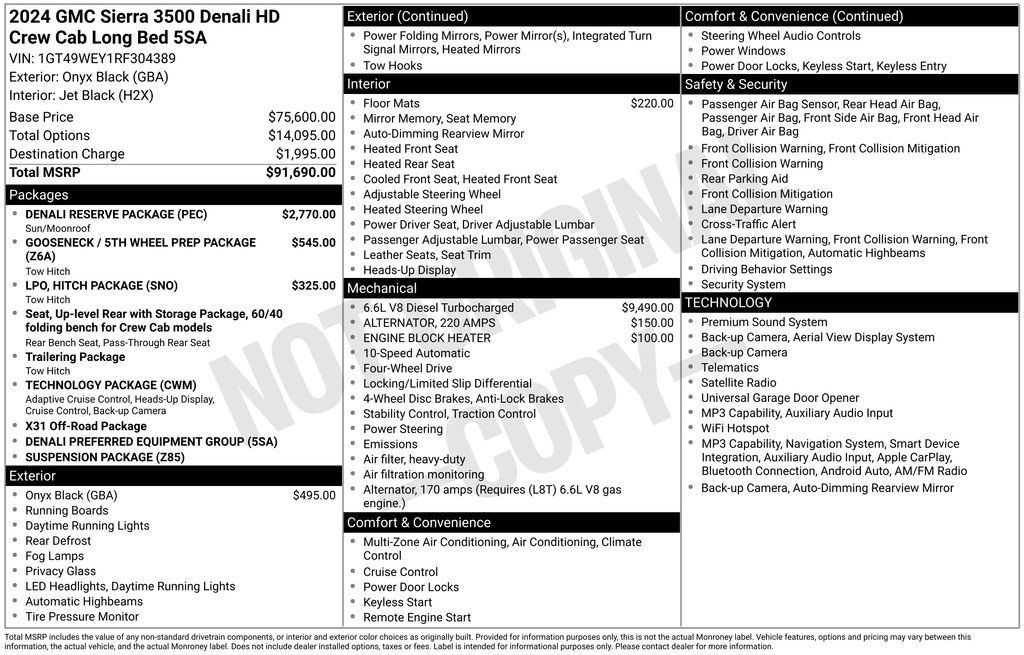 Used 2024 GMC Sierra 3500 Denali w/ Denali Reserve Package AWD/4WD image 7