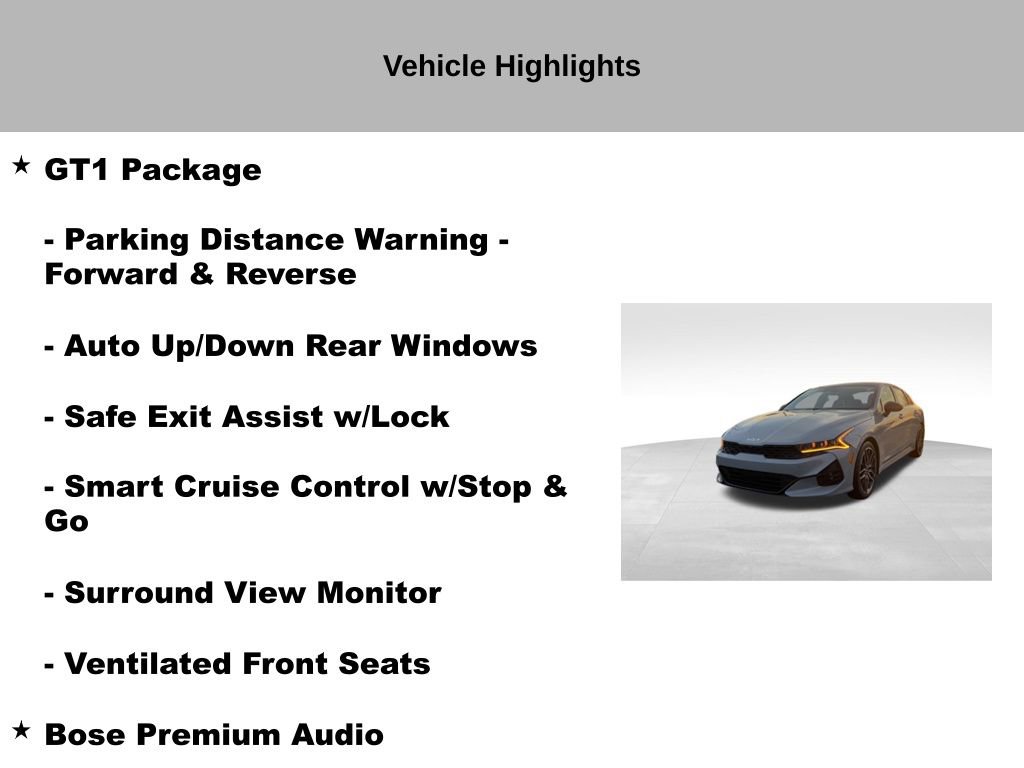 Certified 2023 Kia K5 GT w/ GT1 Package image 37