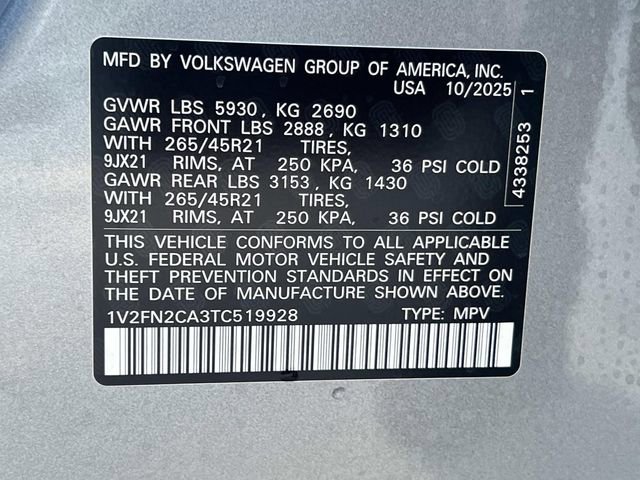 New 2026 Volkswagen Atlas SEL Premium R-Line image 28