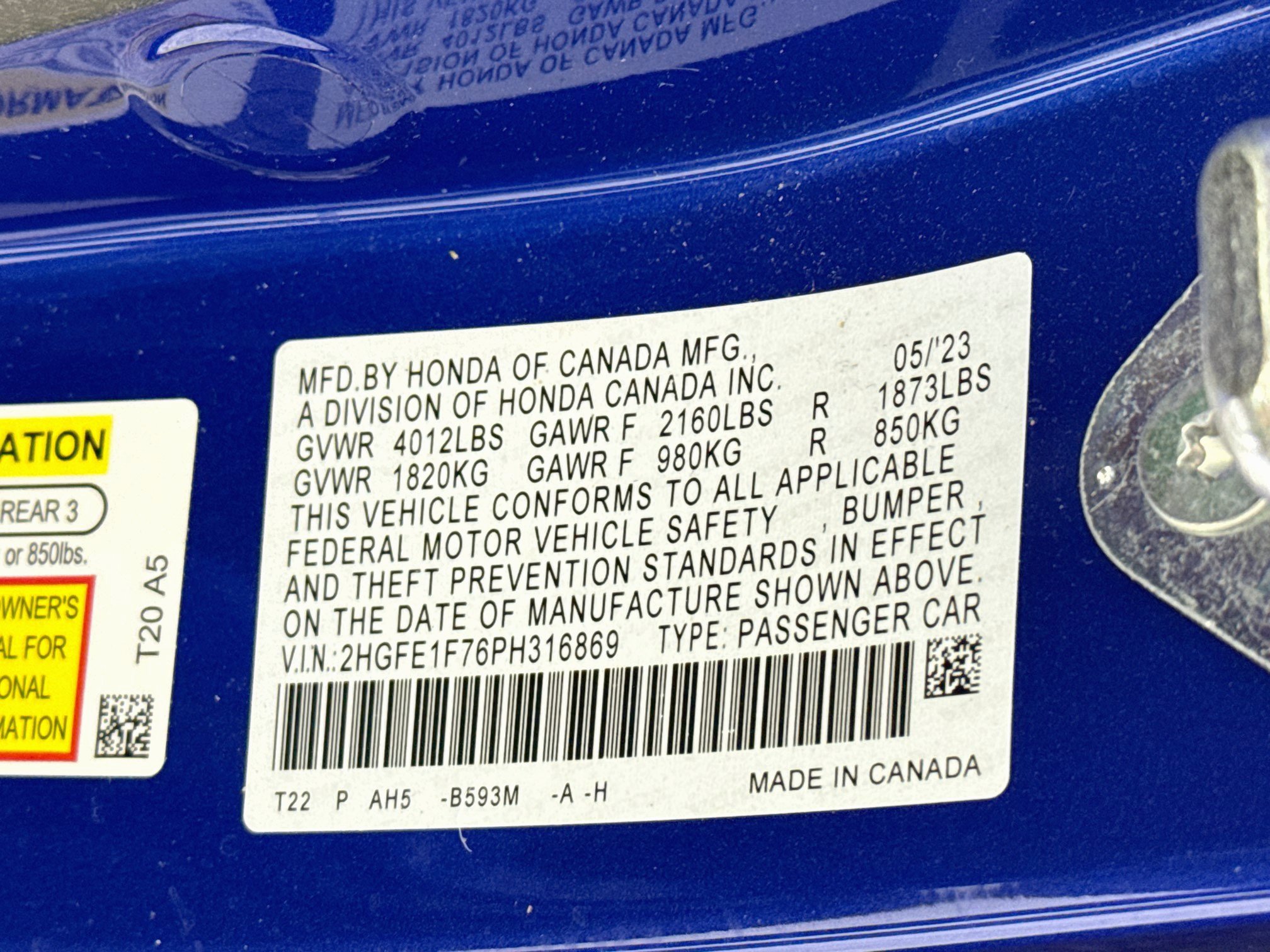 Certified 2023 Honda Civic EX image 30