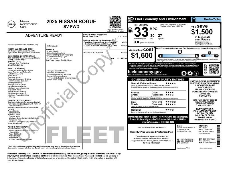 Used 2025 Nissan Rogue SV FWD image 2