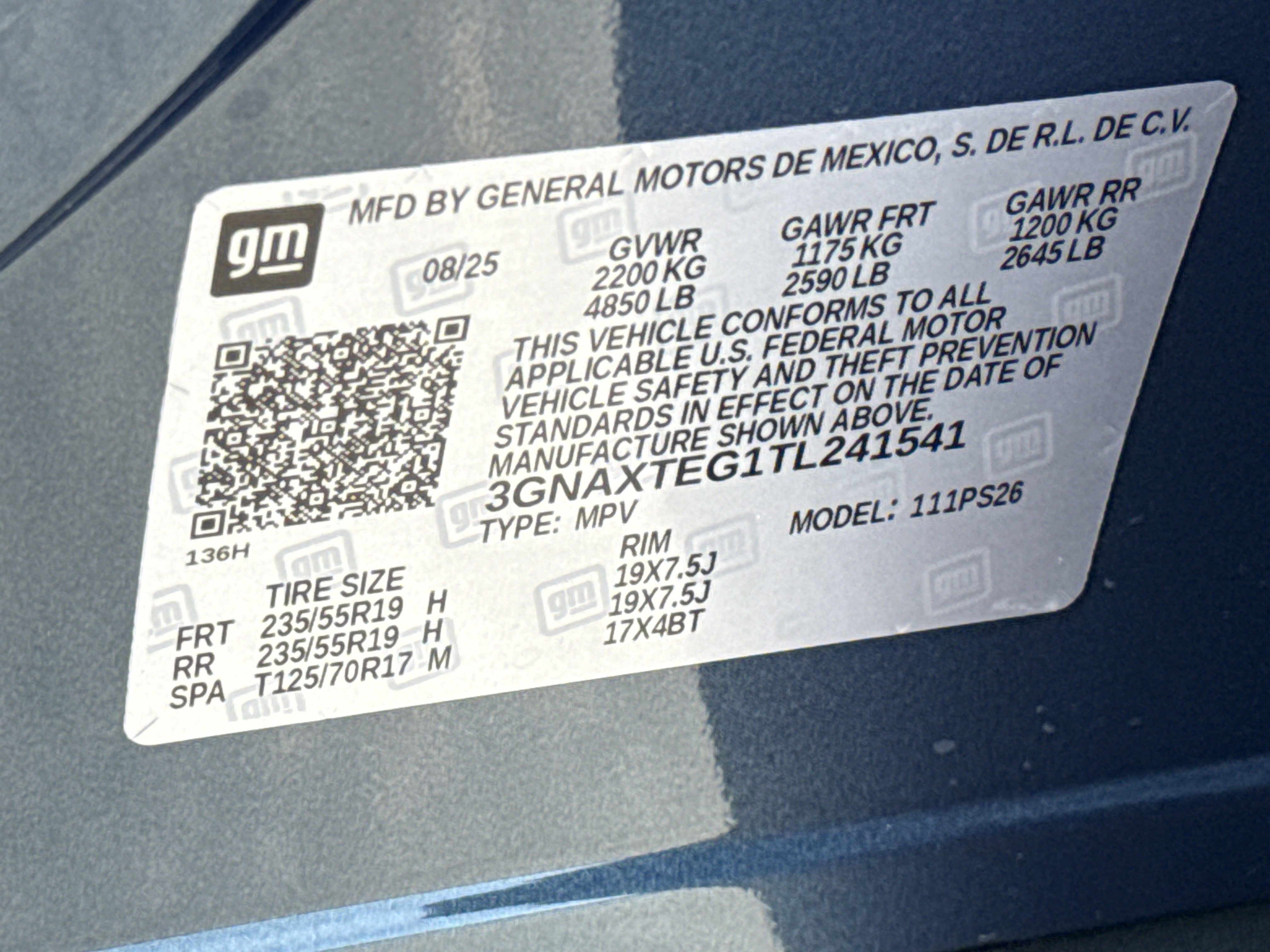 Used 2026 Chevrolet Equinox RS w/ Convenience Package III AWD/4WD image 3