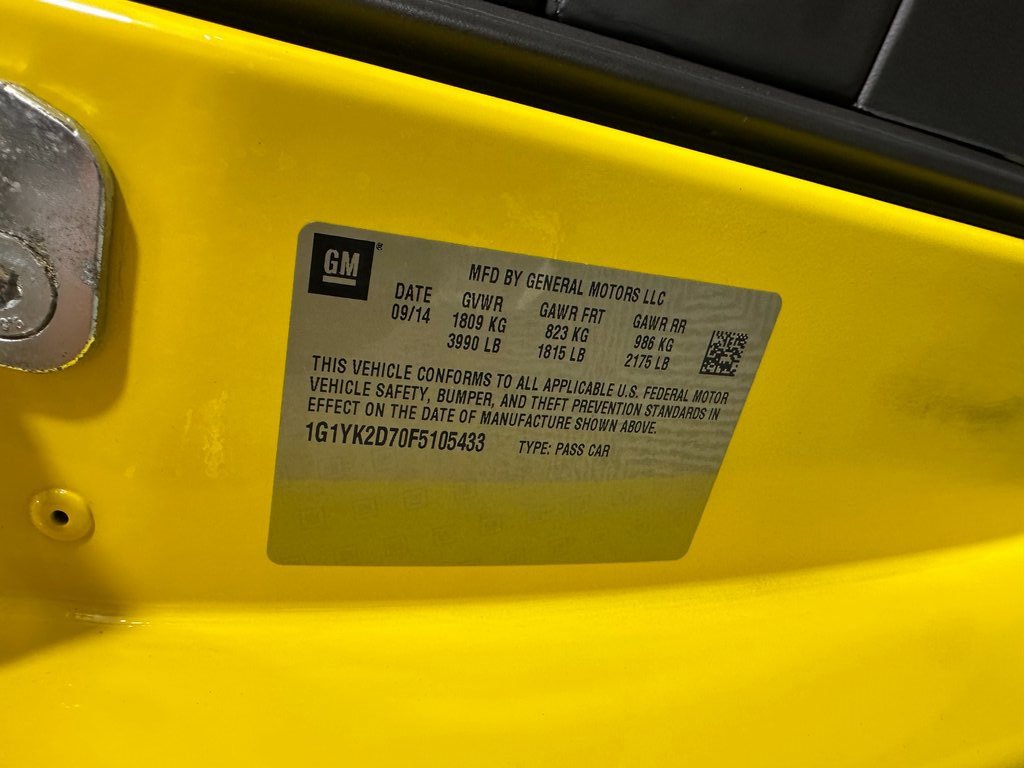 Used 2015 Chevrolet Corvette Stingray Coupe w/ 2LT Preferred Equipment Group image 21