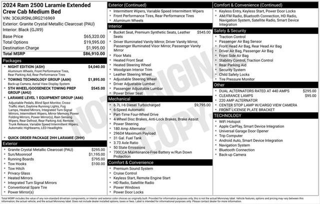 Certified 2024 RAM 2500 Laramie w/ Night Edition AWD/4WD image 8