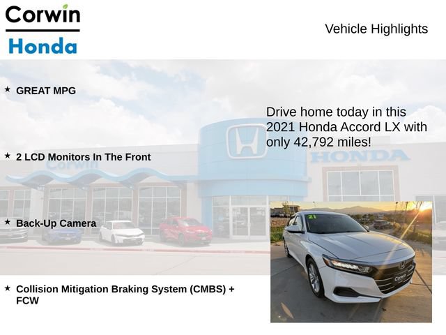 Used 2021 Honda Accord LX image 6