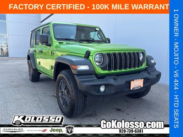 Certified 2025 Jeep Wrangler Unlimited Sport