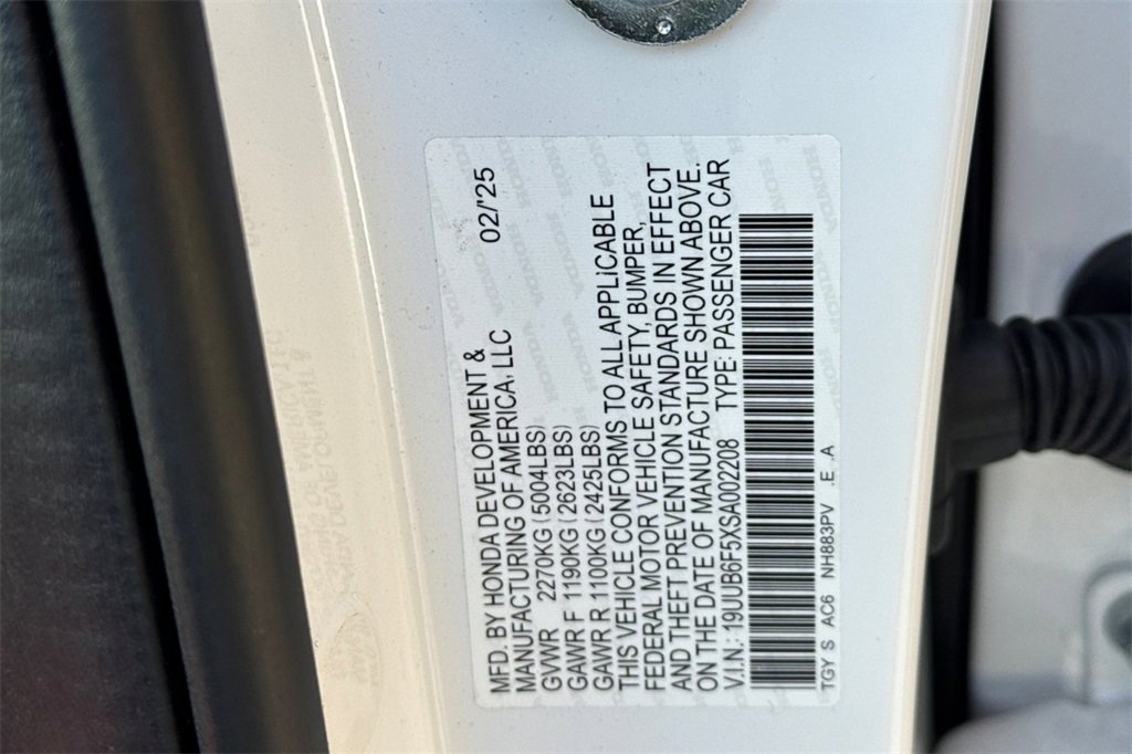 Certified 2025 Acura TLX SH-AWD w/ A-SPEC Pkg image 37