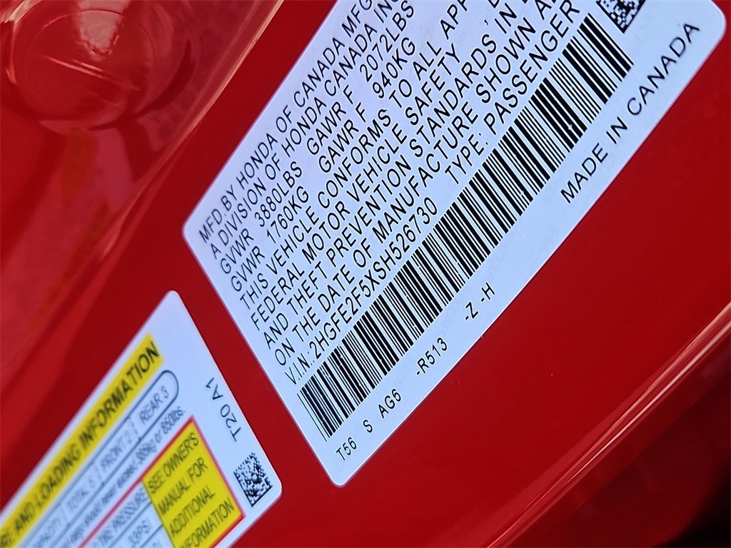 Certified 2025 Honda Civic Sport image 14