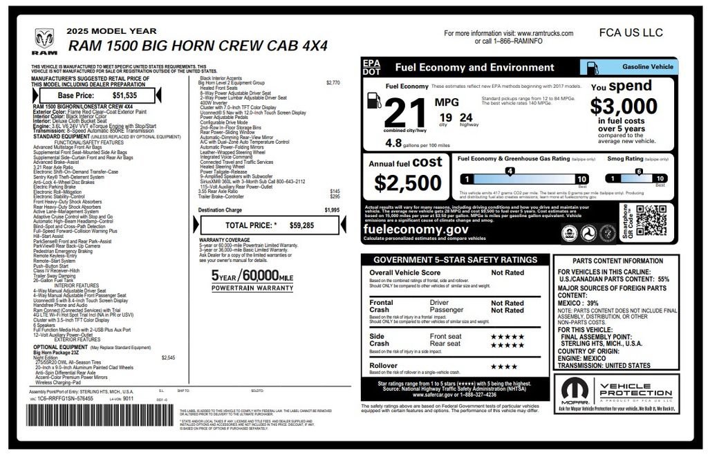 Used 2025 RAM 1500 Big Horn AWD/4WD image 4