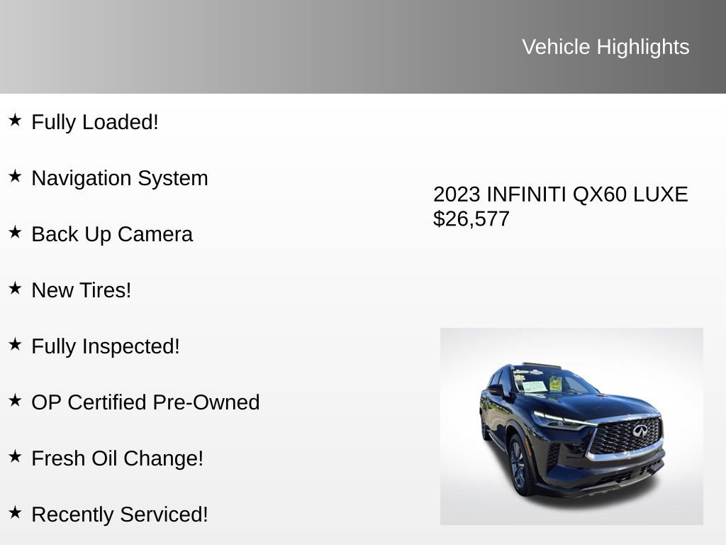 Used 2023 INFINITI QX60 Luxe image 4