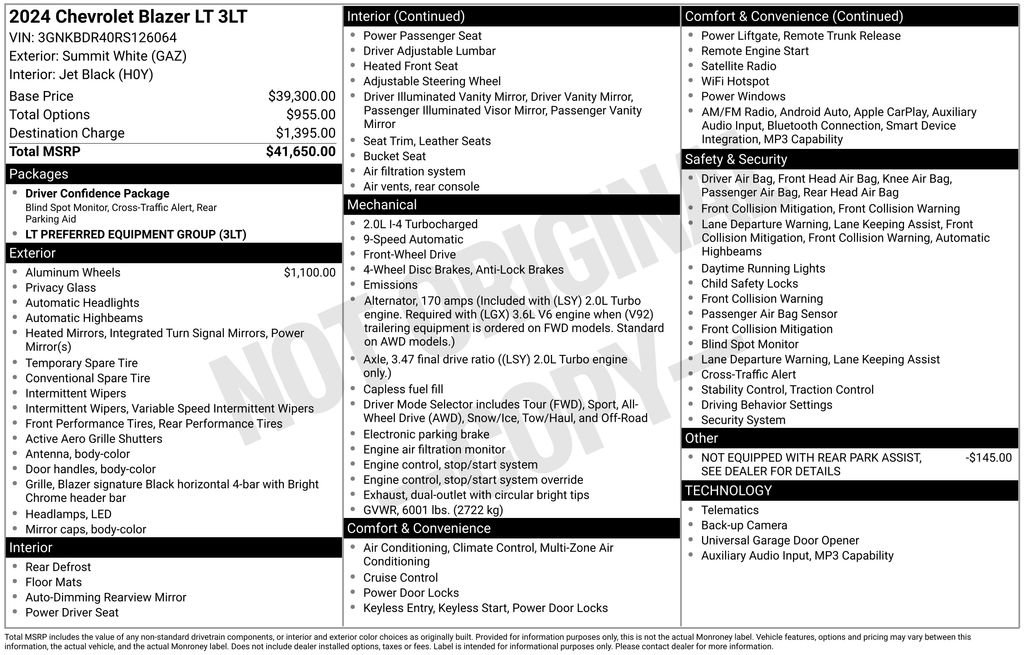 Certified 2024 Chevrolet Blazer LT FWD image 6